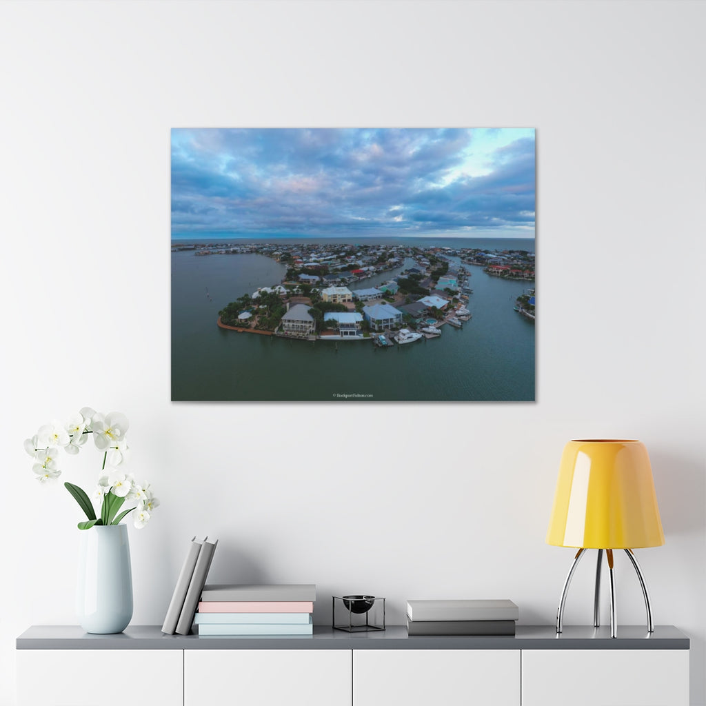 Key Allegro Island in Rockport Texas Large High Resolution Canvas Gallery Wrap