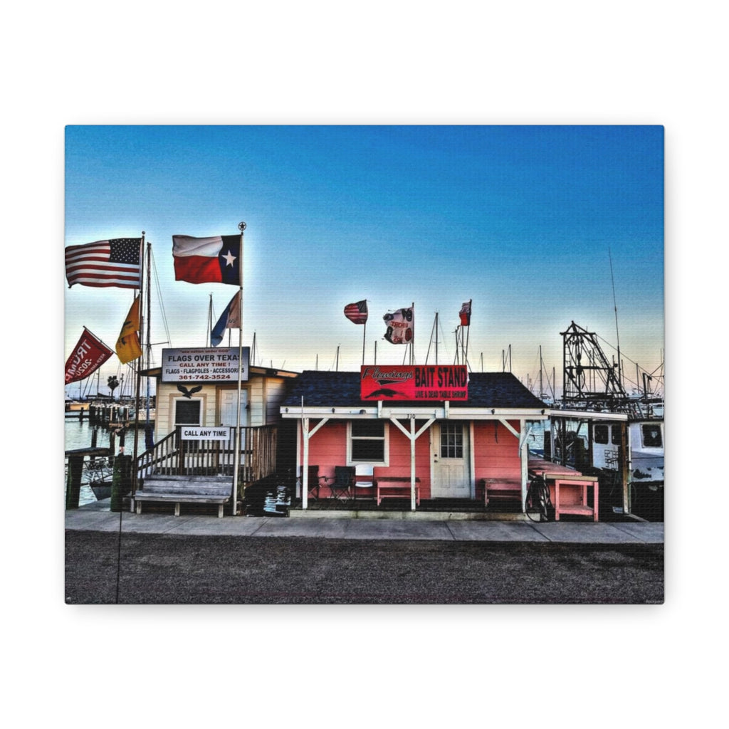 Fleming's Bait Stand Rockport Texas Large Canvas Gallery Wrap