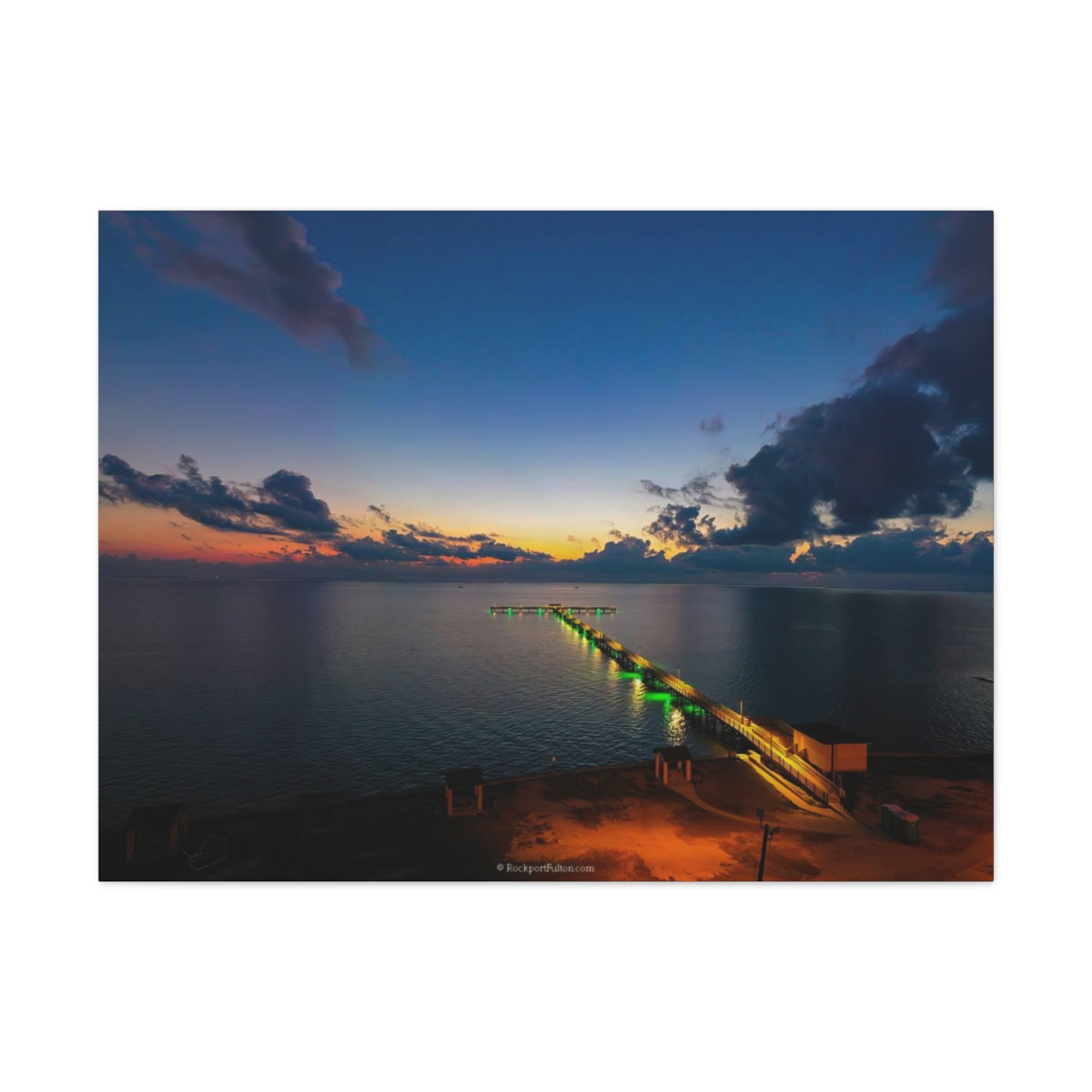 Pier and Sky Large High Resolution Canvas Gallery Wrap