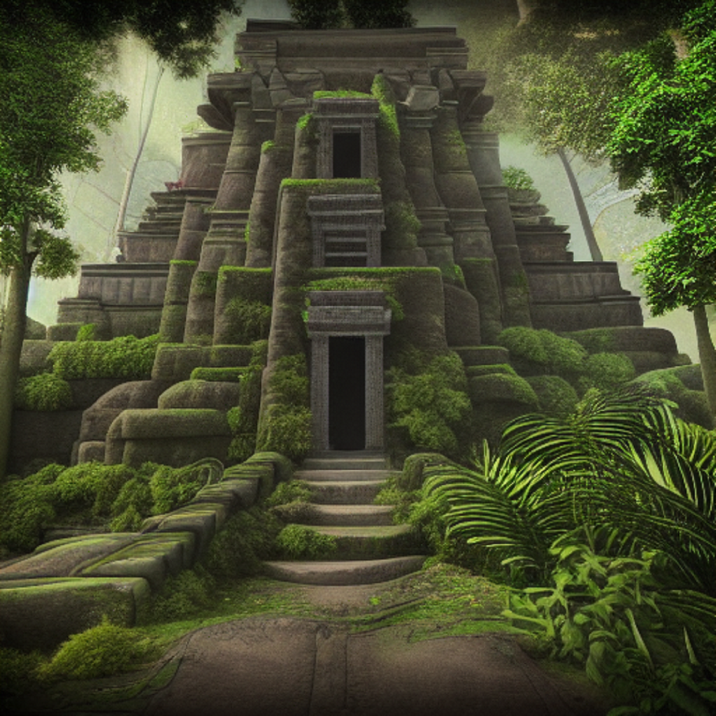 Jungle Temple Wall Art