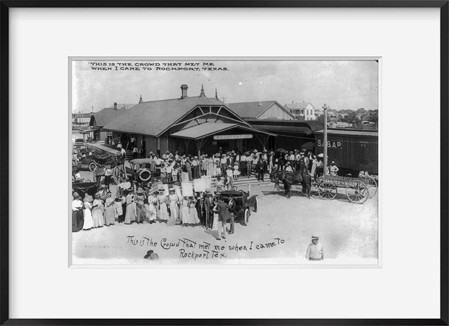 Photograph of This is The Crowd That met me, When I Came to Rockport, Texas