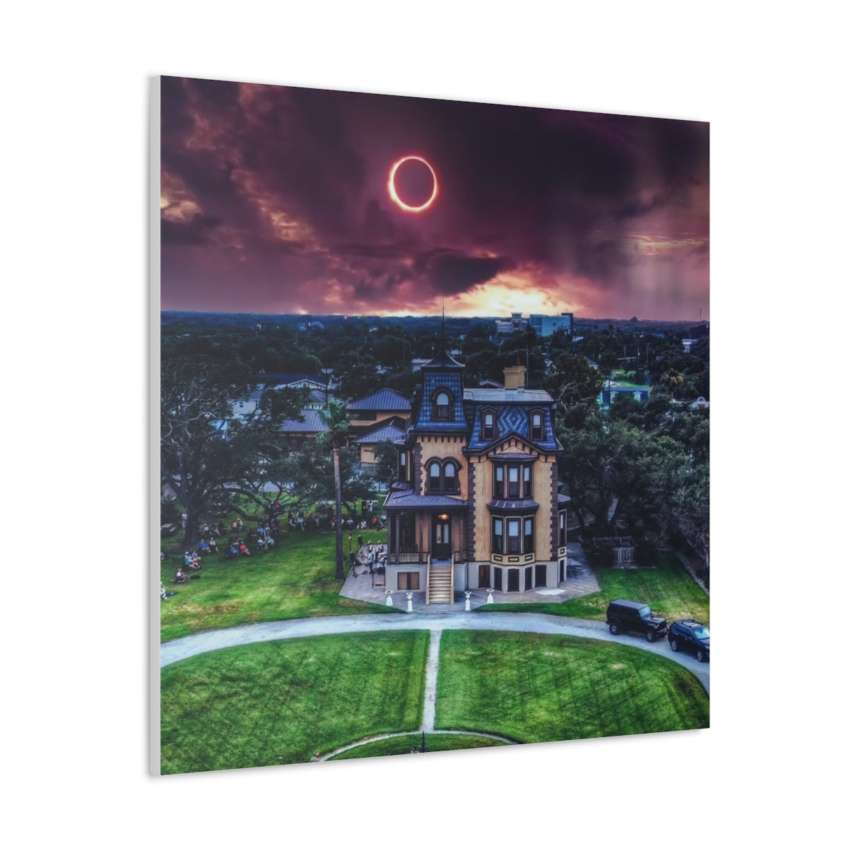 Halloween Night at the Fulton Mansion Original Canvas Gallery Wraps