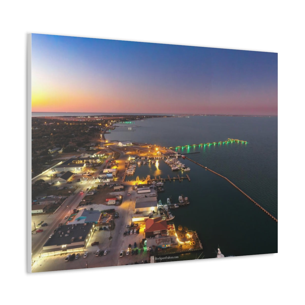 The Town of Fulton Texas Large Canvas Gallery Wrap